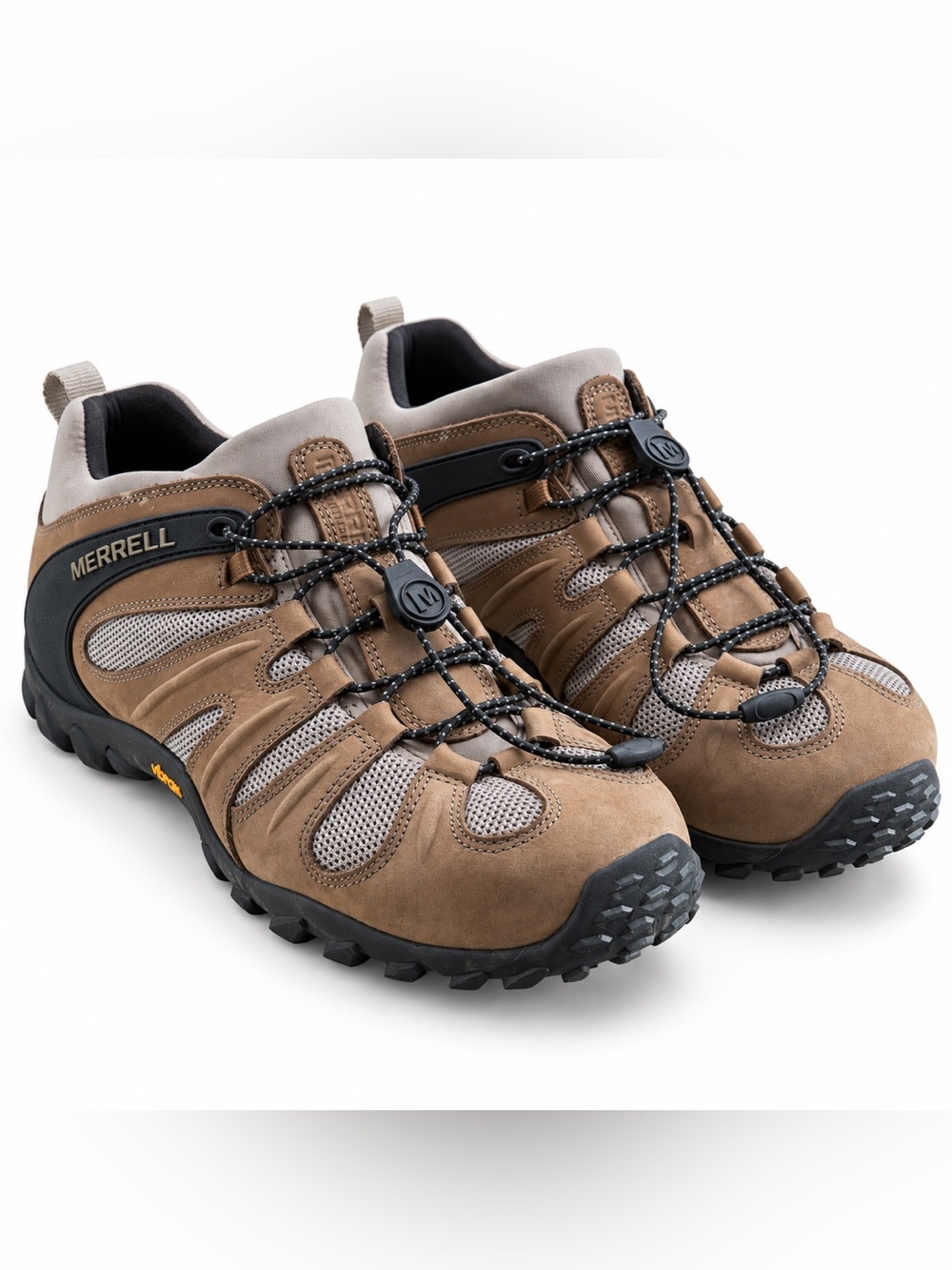 Merrell Chameleon 8 Stretch Mens 11.5 Hiking Shoes Brown Vibram J034181 Gorpcore
